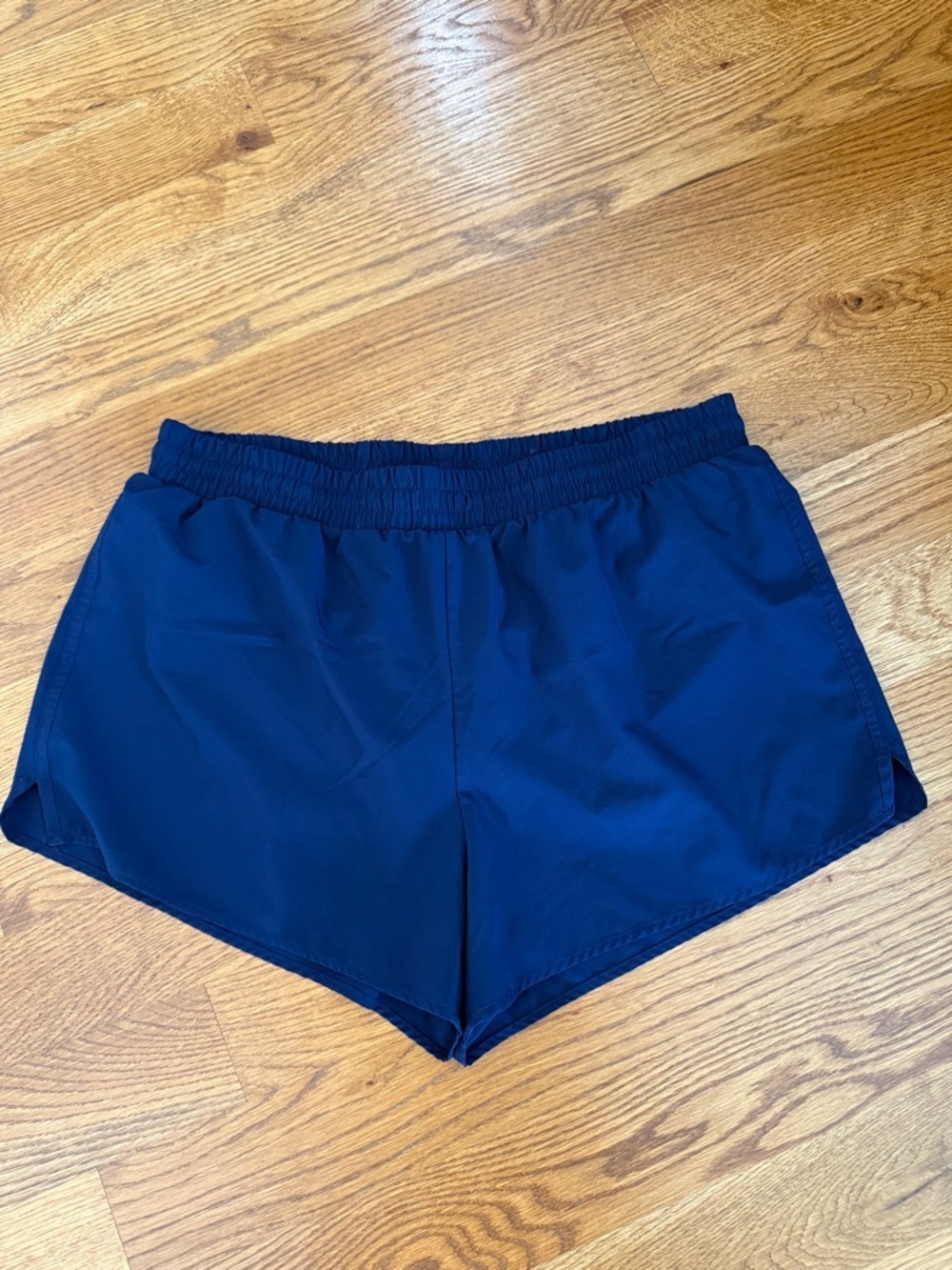 Crown & Ivy Navy Athletic Shorts XL Lined Drawstring Activewear